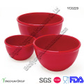 Ceramic Red Serving Bowl Set-Measuring Bowl